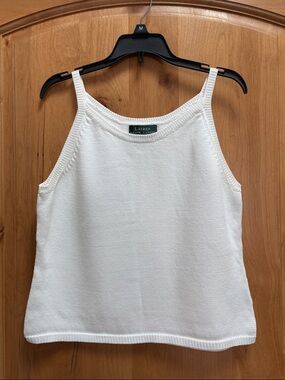 Lauren Ralph Lauren Ivory Knit Camisole Tank